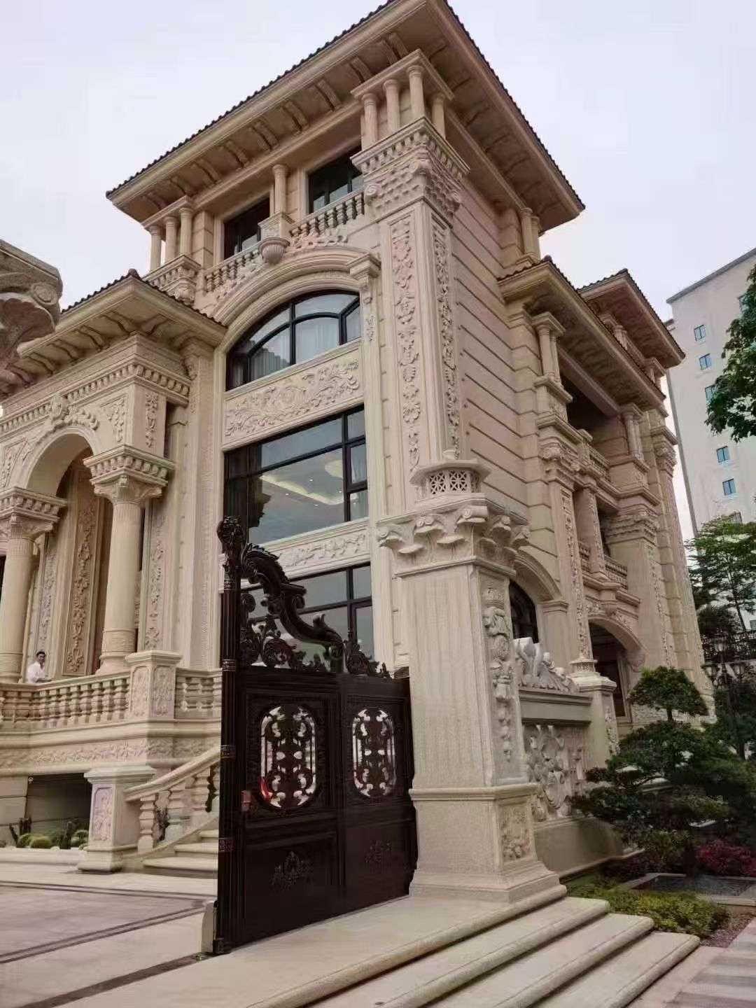 随州黄金麻别墅外墙异形定制