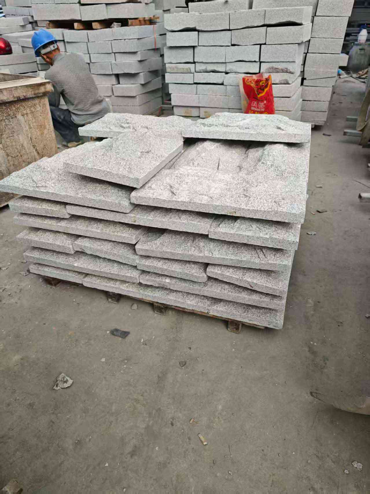 随州芝麻白蘑菇石，自然面