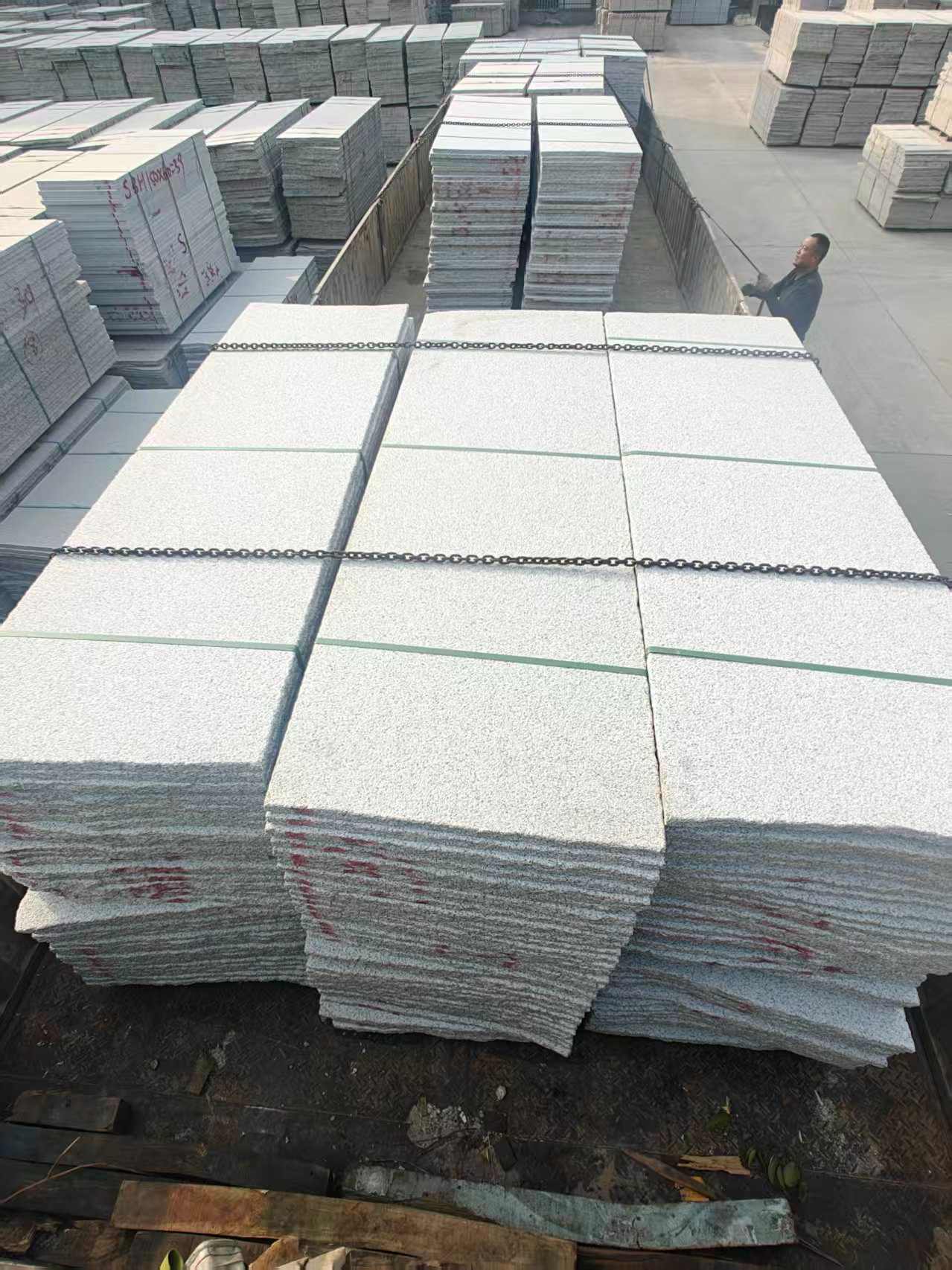 随州芝麻白毛板，石材毛板